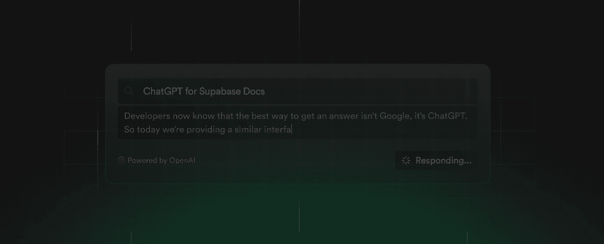Meet Supabase Clippy: ChatGPT for Docs